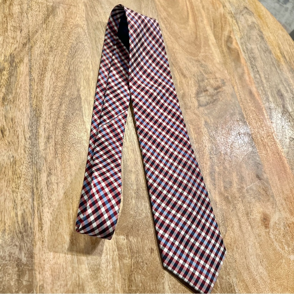 CALABRUM Checkered Silk Tie